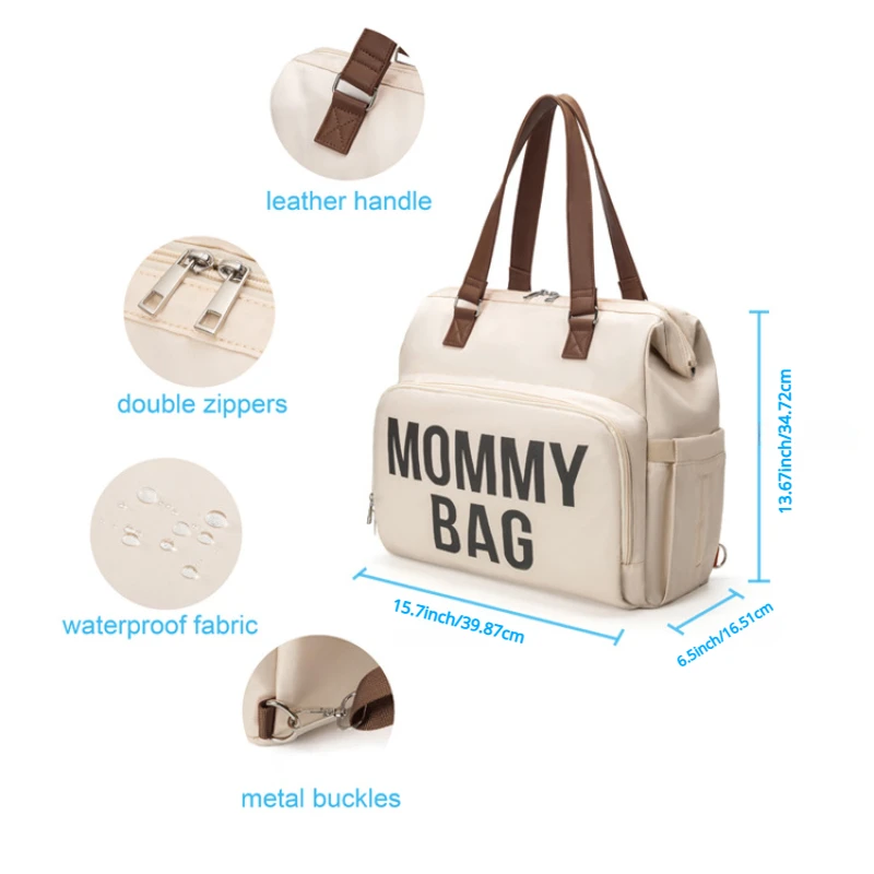 Mummy Bag New Large Capacity Multi-function Three-way Diagonal Span Insulation Maternity Package Three-piece Mummy Backpack