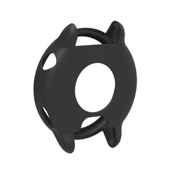 Soft Silicone Protective Case for Smartwatch - Durable Skin Shell & Bumper Guard Cover (Black)