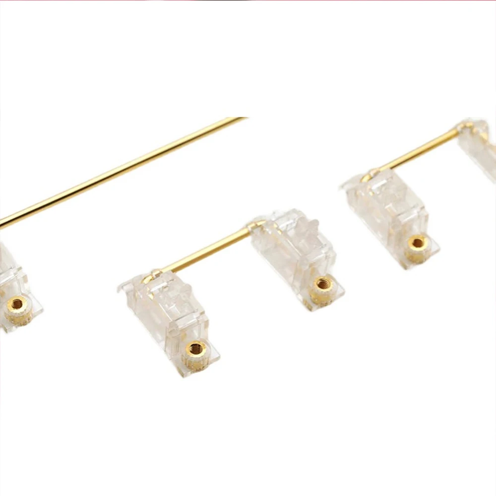 Transparente Preto Transparente Banhado a Ouro Pcb Parafuso no Estabilizador para Teclado Mecânico Everglide Crystal v3 Bm60 Bm65 Gmk67 Gh60