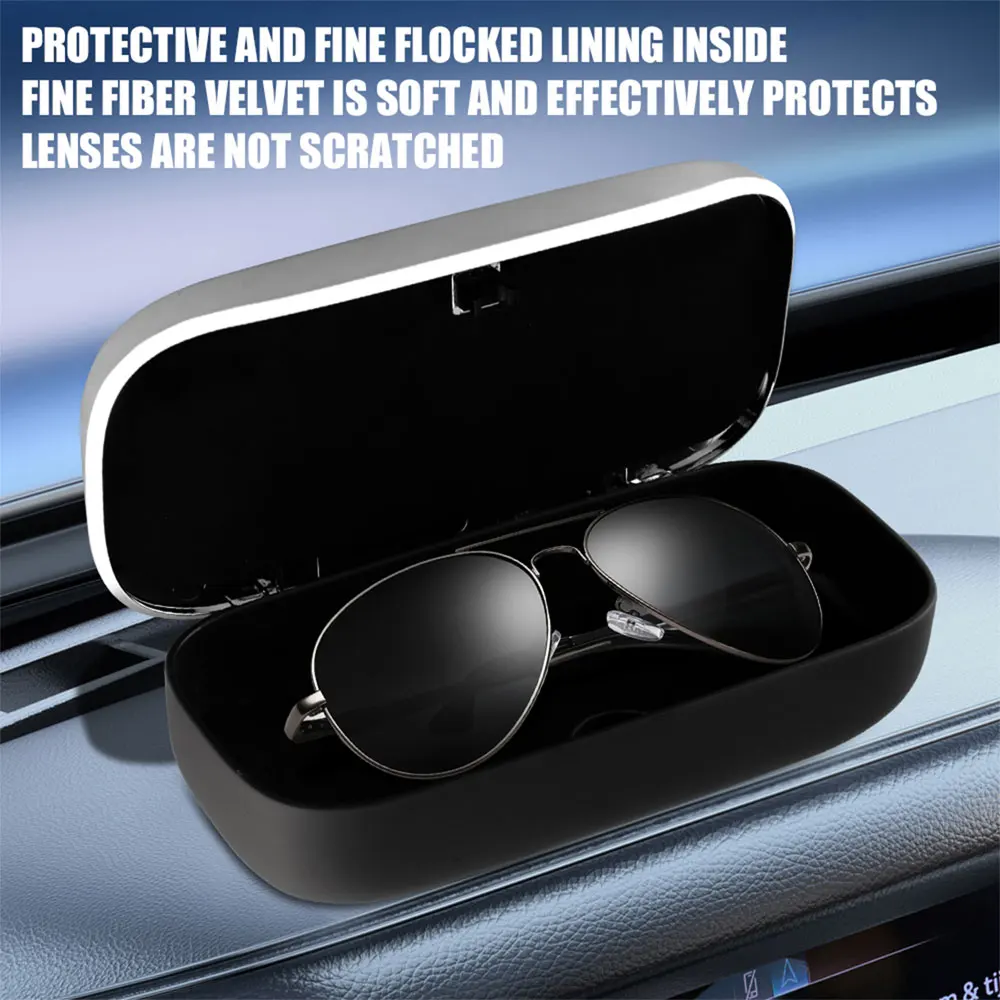 Premium Car Sun Visor Sunglasses Holder and Storage Clip Box Accessory