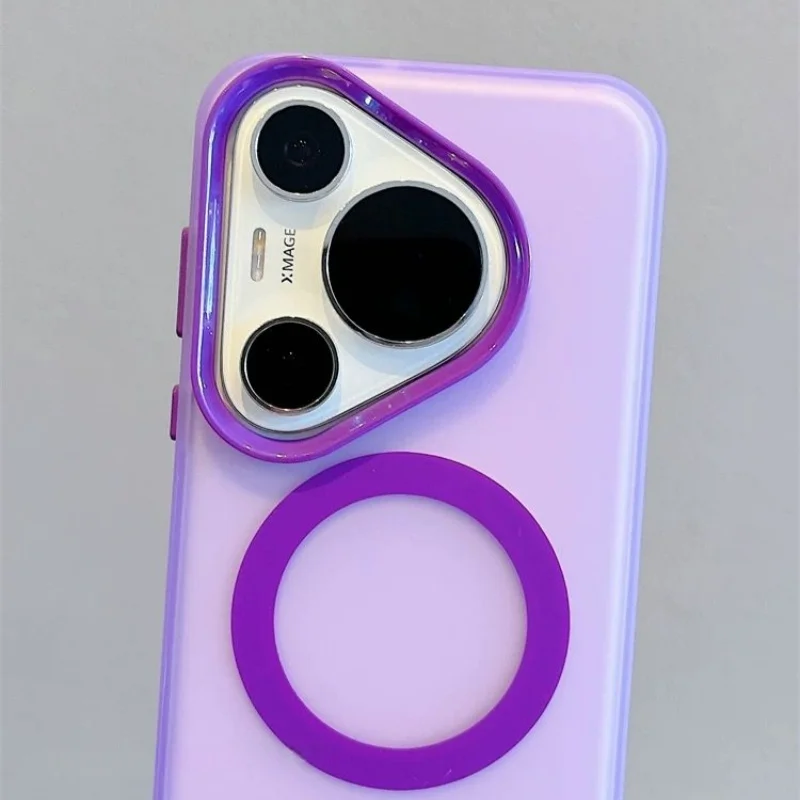 Magsafe Matte Translucent Candy Color Magnetic Shockproof Case - Hard PC Cover