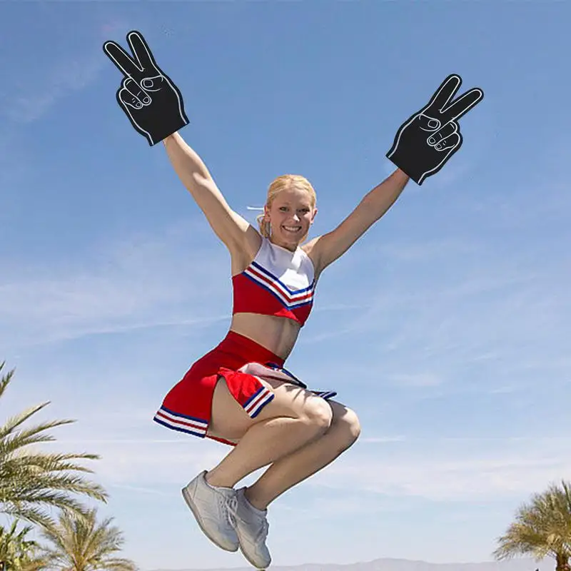 Foam Finger Cheering Hand Prop Portable Cheerleading Foam Fingers for Sports Events Baseball Basketball Soccer