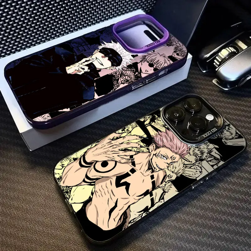 Jujutsu Kaisen Sukuna Gojo Satoru Anime Protective Phone Case - Anti-Fall Cover