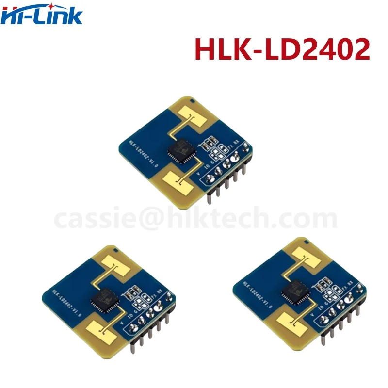 Hi-Link 24G HLK-LD2402 Static human body presence detection 7m AIoT millimeter wave sensor radar module GPIO and UART interfaces 2