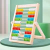 Classic Wooden Educational Counting Toy 100 Beads Preschool Math Learning Toys Montessori Number Arithmetic Abacus Toddler Gift 2