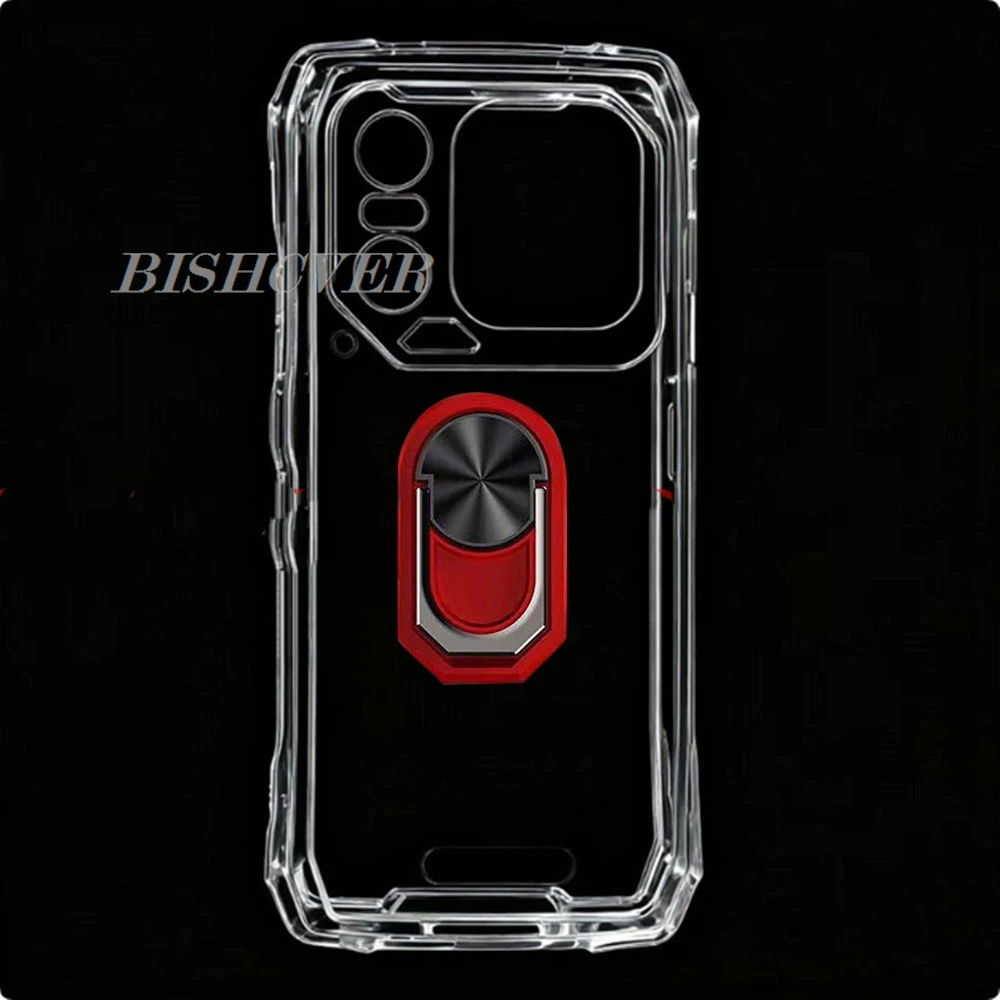 Blackview Xplore 1 Pro 6.78 Back Ring Holder Bracket Case - TPU Soft Silicone Cover