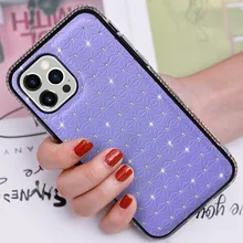 

iphone 13 leather case case with blinblin diamond encrusted for lady or your girl friend using