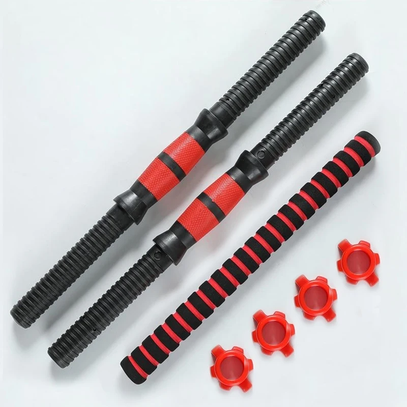 40/50cm Dumbbell Rod Solid Steel Weight Lifting Spinlock Bars With Connector For Gym Home Fitness Workout Barbells Handles weight lifting accessories,gym exercise equipment,gym handle