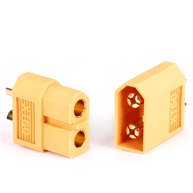 XT60 XT-60 Connector Plug Male Female Bullet Connector Plug For RC Lipo  Battery Yellow connector 1Pair - AliExpress