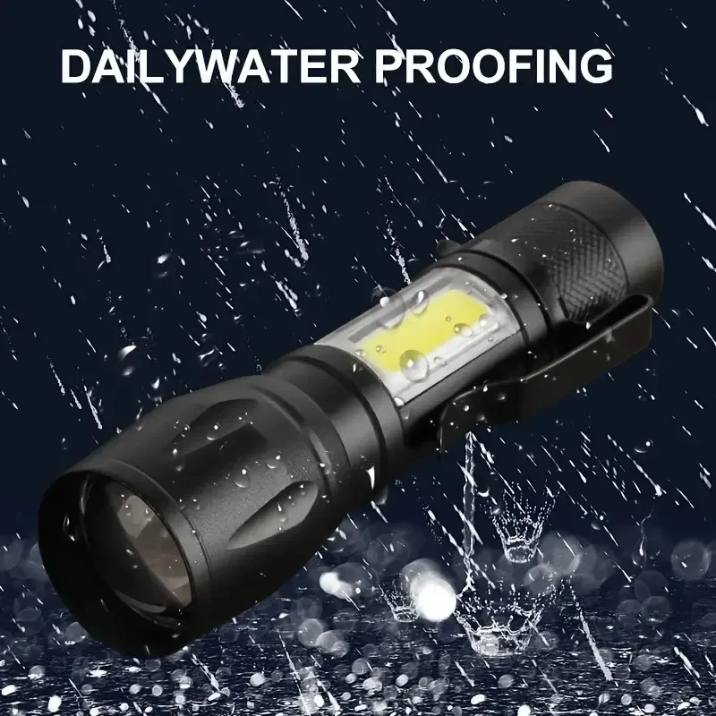 Mini LED Flashlight USB Rechargeable Zoomable Torch High Power Portable Spotlights Waterproof Long Range Outdoor Camping Lantern led flashlight camping lamp