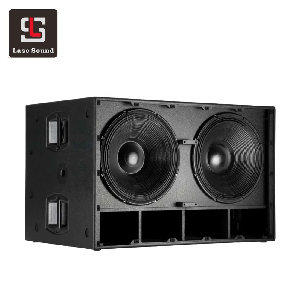 

Active/passive for choose double 18 inch subwoofer 1600W powered stage/club/outdoor bass speaker