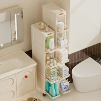 Slim Mobile Storage Cabinet, Space-Saving Narrow Drawer Organizer, Minimalist Multi-Purpose Design for Kitchen/Bathroom/Living 4