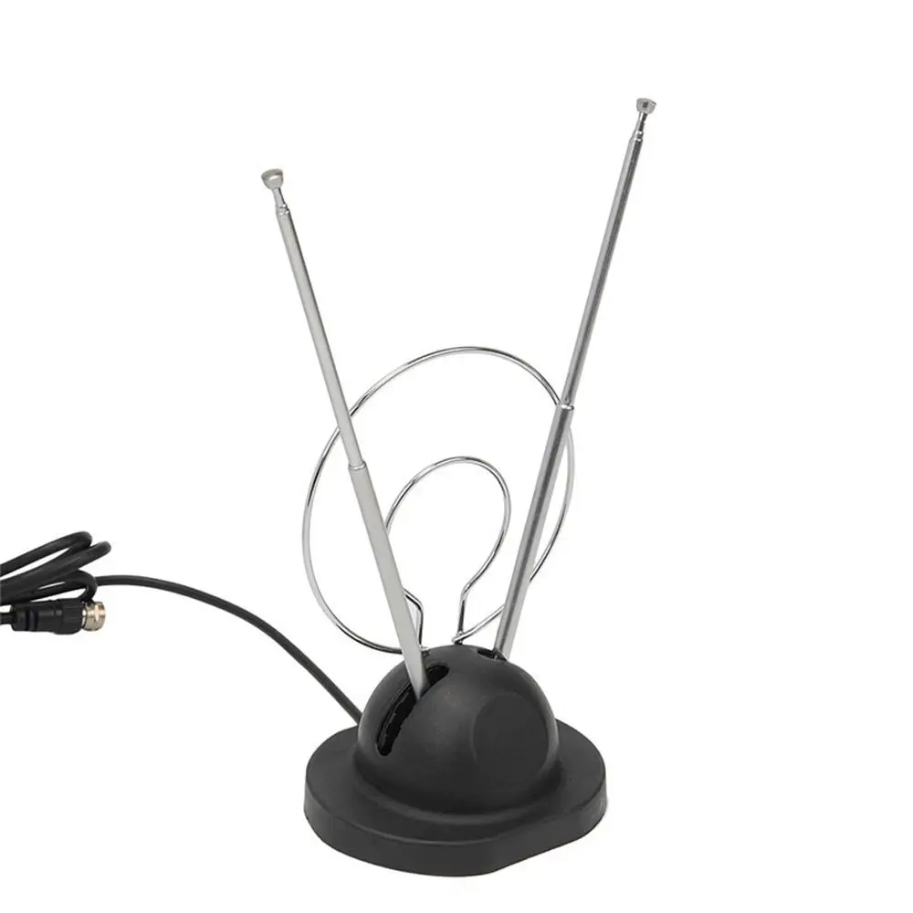 Antenna TV Digitale HD a Doppio Loop per Segnali VHF UHF 45-860 MHz, Antenna Interna a Orecchie di Coniglio - Image 2