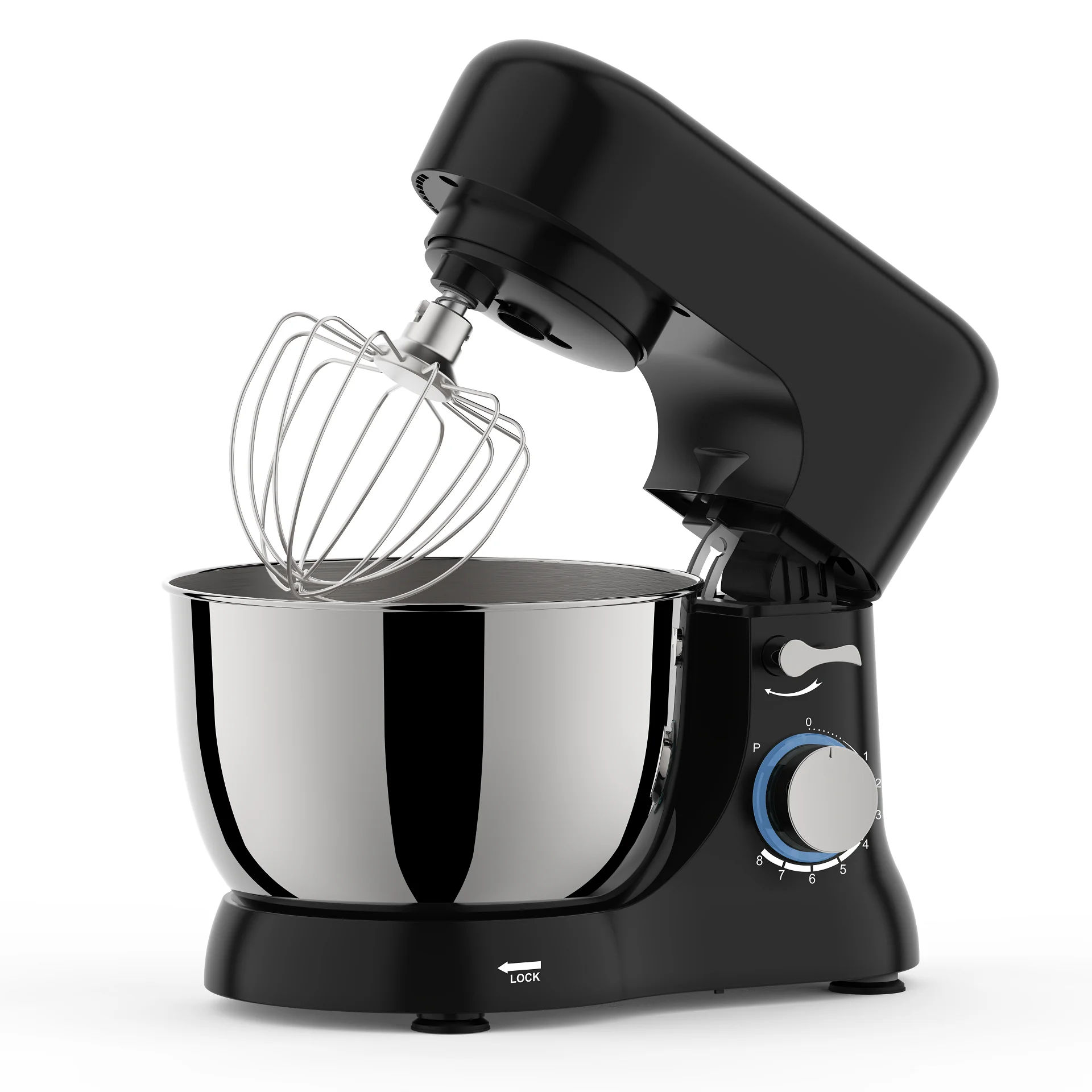 GQF-SM1509 Stand Mixer 4.5L 1000W Copper and Aluminum Motor ABS Plastic Shell Chef Machine With Whisk for Kneading Dough