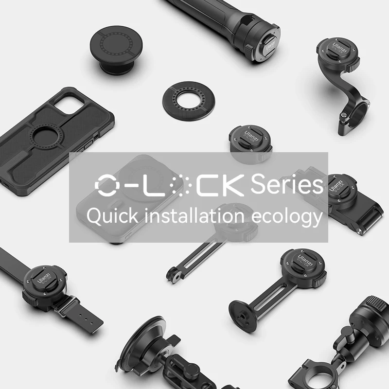 Ulanzi O-Lock Series Quick Release Strap Mount Stand Car Phone Suction Cup Case For iPhone 14 13 Pro Max Riding Bracket Vlog Kit