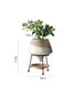 European Ceramic Flower Pot Decoration Metal Stand Abstract Irregular Vase Succulent Plant Flower Pot Modern Home Decoration New 6