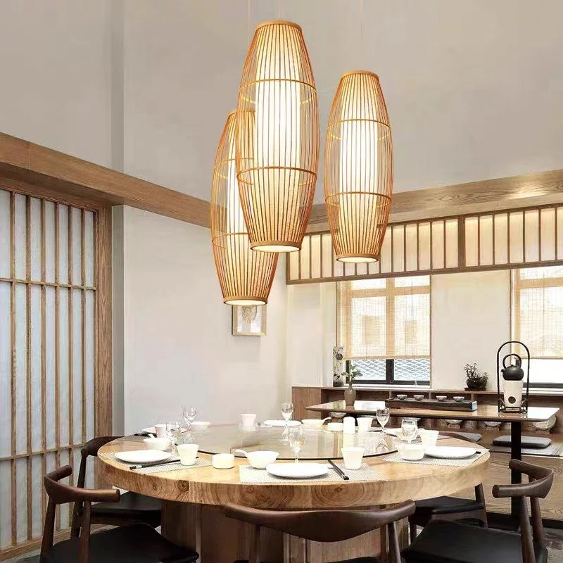 

Chinese Style Chandelier Hotel Lobby, Restaurant, Farmhouse, Zen Tea House, Inn, Corridor Decoration, Bamboo Lantern Chandelier