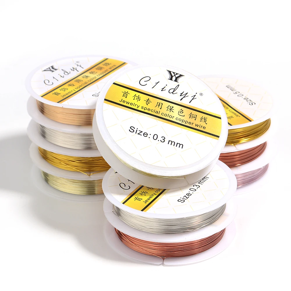 Versatile Gold Copper Wire for Jewelry Beading and DIY Crafts – Multiple Thickness Options Available