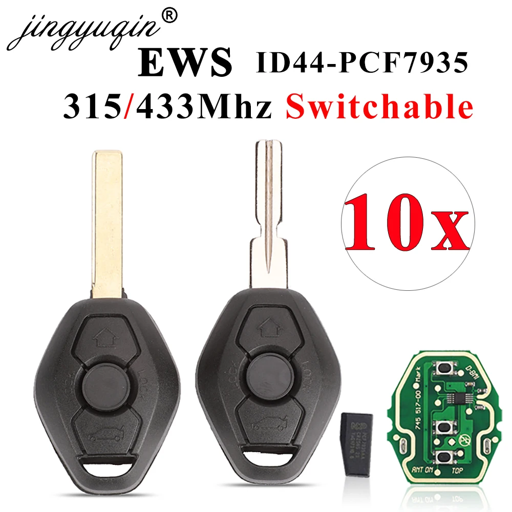 Flip 3 Pulsante 315MHZ 433MHZ Chiave A Distanza Fob ID44/PCF7935 Chip per BMW EWS 325 330 318 525 530 540 E38 E39 E46 M5 X3 X5 HU92/HU58  34