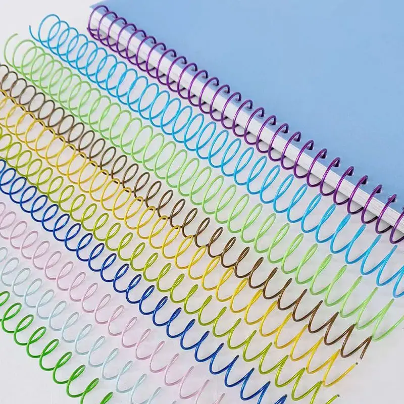 A4 Metal Binder Spiral 30-hole Loose-Leaf Binding Rings 12mm Single Coil Spring Spiral Punch 5pcs For Notebook School Supplies