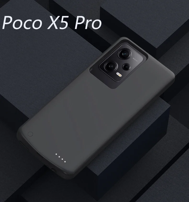 Smart Battery Case For Xiaomi POCO X5 Portable Power Bank External Battery Charger Cases For POCO X5 Pro Spare battery Cover