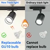 Full Set Track Light GU10 Led Spot Rail Lighting Indoor for Living Room Bedroom Spotlight Track Lamp 85V-265V Led Ceiling Light 6