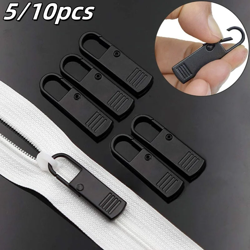 Zipper Slider Puller Repair Kit - Instant Replacement for Broken Buckles - 5 Piece Set for Travel Bags and Suitcases