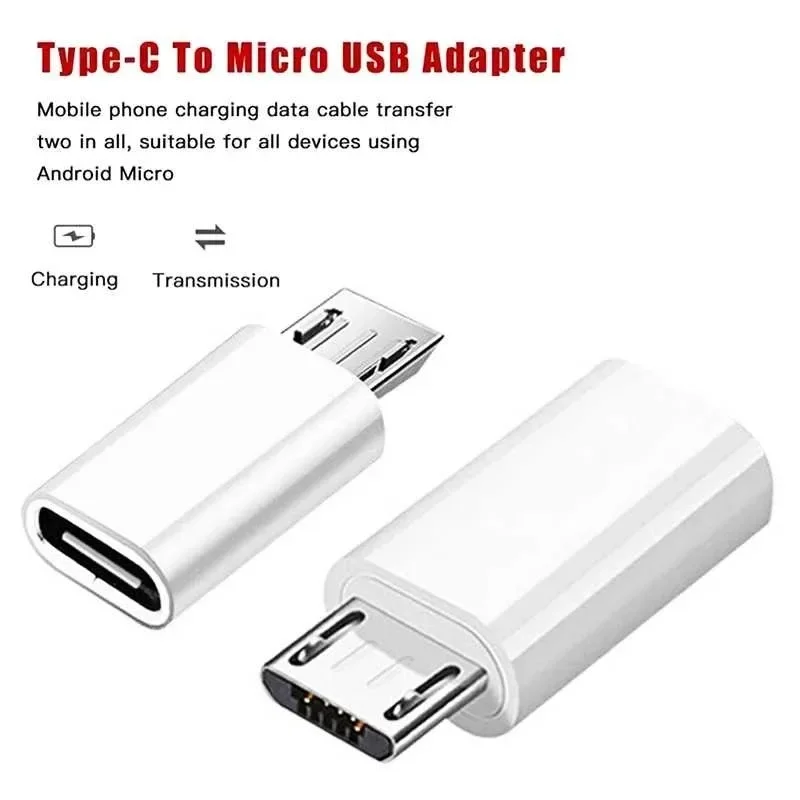USB C To Micro USB Adapter TypeTo Micro USB Converter Connector Support Charge/Data/Headphone Converter Sync for Samsung Xiaomi