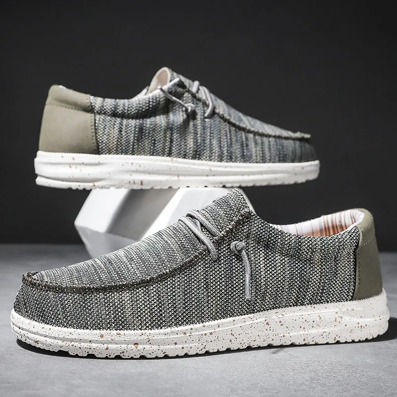 Summer Men Canvas Shoes Casual Dude Shoes Alpargatas Hombre Lightweight Plus Big Size  Dropshipping Hot Sale 3