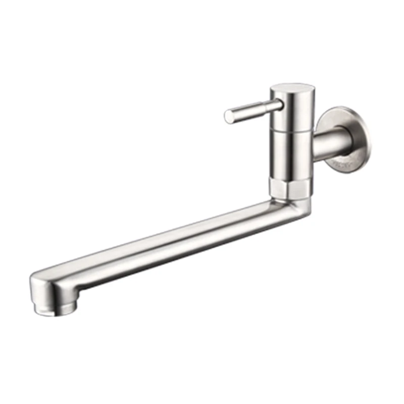 

Y1UD High Quality Wall Mount Kitchen Tap Simple & Functional Sink Tap Bathroom Spare Part for Double Sinks Contemporary Homes