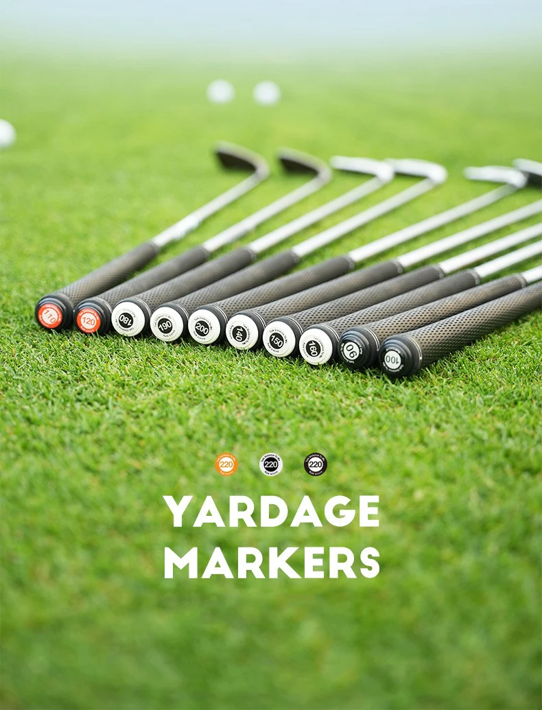 20Pcs/Set Golf Club Marker ABS Not Easy to Fall Off Suitable for All Club Grips Display Distance Golf Club Mark Accessories
