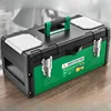 Organizer Tool Box Complete Tool Storage Box Hard Plastic Waterproof Case Professional Electricians Parts Garage Accessories 2