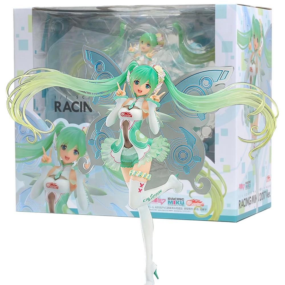 23CM Anime Hatsune Miku Figure 1/1 Racing 2017 Ver Racing