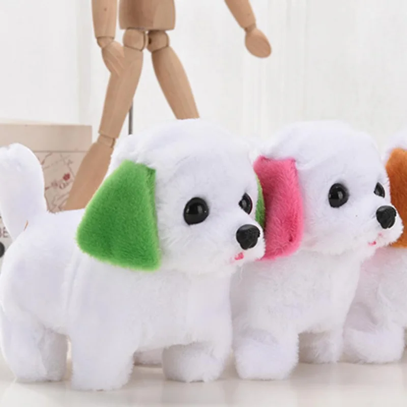 Walking Wagging Simulation Electric Plush Toy Realistic Dog Toy Talking Moving for Kid Children Pupils Girlfriend 4