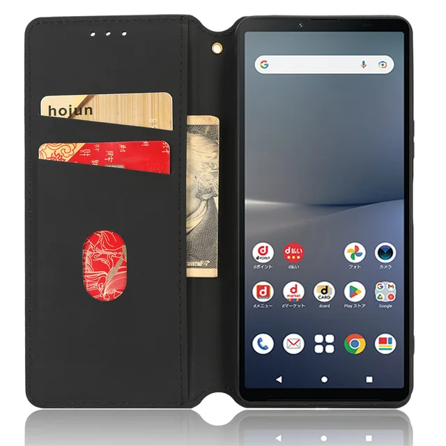 SEAHAI Cover Portafoglio In Pelle Per Motorola Edge 30 Ultra - Custodia Magnetica Con Slot Carte E Supporto - Nero