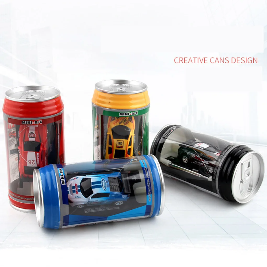 Mini Can RC Car Vehicle Radio Remote Control Micro Racing Car 4 Frequencies for Boys Kids Gifts 5