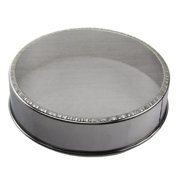 Thickened Stainless Steel 40 Mesh Bottom Mesh Flour Rice Sieve 10CM~21CM Fine Powder Baking Sieve Kitchen Tools