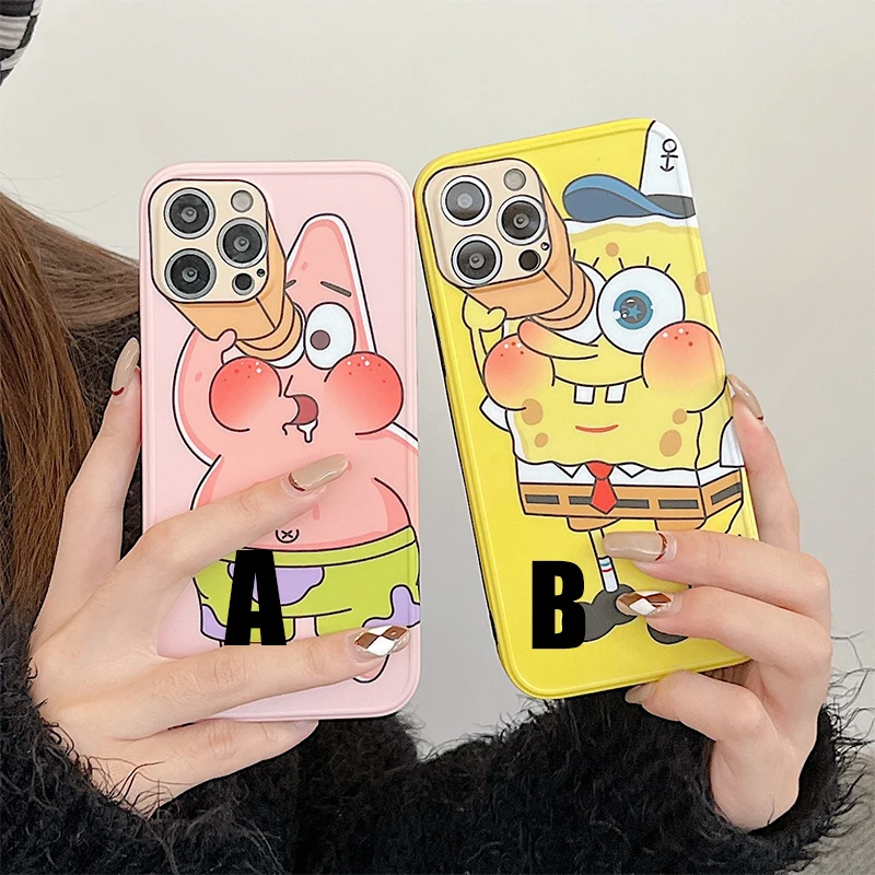 Губка Боб Квадратные брюки Патрик звезда подходит для Iphone11/12/13promax мобильный
