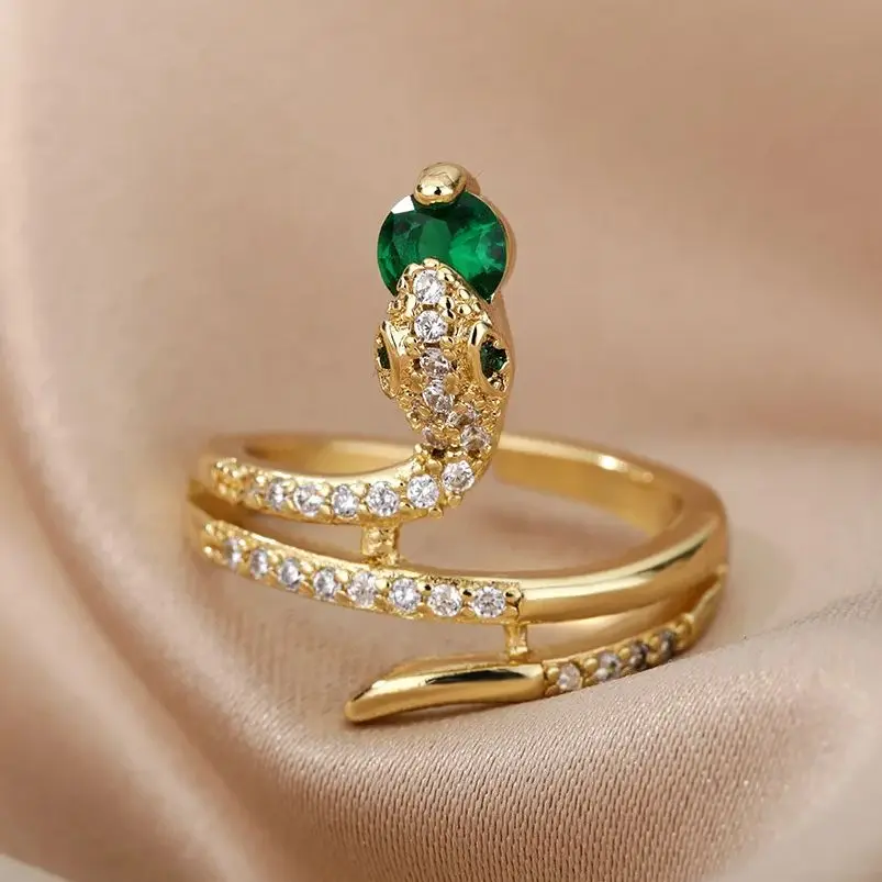 Stainless Steel Snake Rings For Women Men