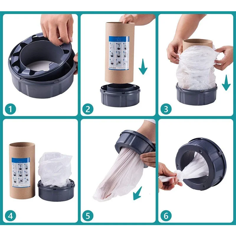 White Bady Diaper Pail Refills Bags Garbage Bag Compatible with Tommee Tippee and Angelcare and Genie Twist&cIick 100M/Roll trash bags refill diaper pail refills