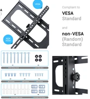 Ultra Thin Tilting TV Wall Mount Bracket Universal for 26-75 Inches Max Load 45kg - Image 5
