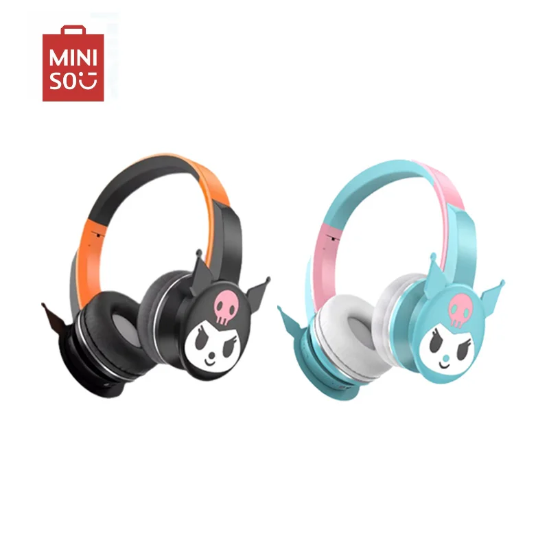 

New Sanrio Kuromi Bluetooth Headphones, Wireless Headphones with Mic Cartoon, High Quality Foldable Lightweight iPhone, Laptop