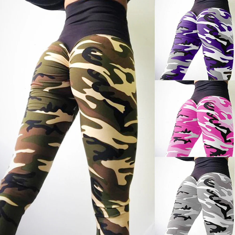 thigh highs New Camouflage Yoga Pants Women Fitness Leggings Workout Sports Shorts Sexy Push Up Gym Wear Elastic Slim- Free Shipping carhartt leggings