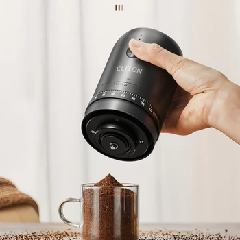 Electric Coffee Grinder, Cordless Portable Automatic Burr Mill, Removable Washable Parts Small Home Manual Grinding Tool 1