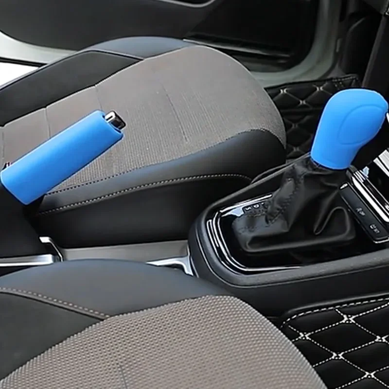 Car Accessories Universal Silicone Car Handbrake Grips Cover Wavy Odor-free Handbrake Antislip Cover Accessories