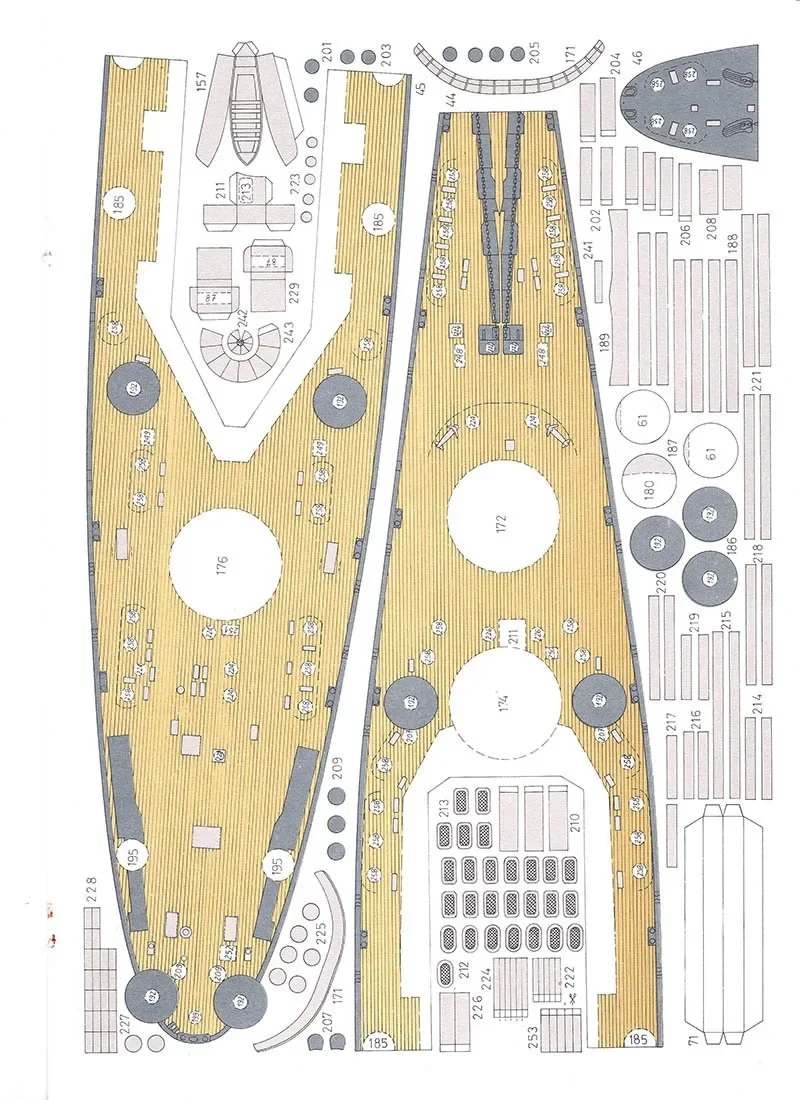 New! Paper ship Model DIY 1:400 North Carolina-class battleship Paper model battleship model, children's birthday gift