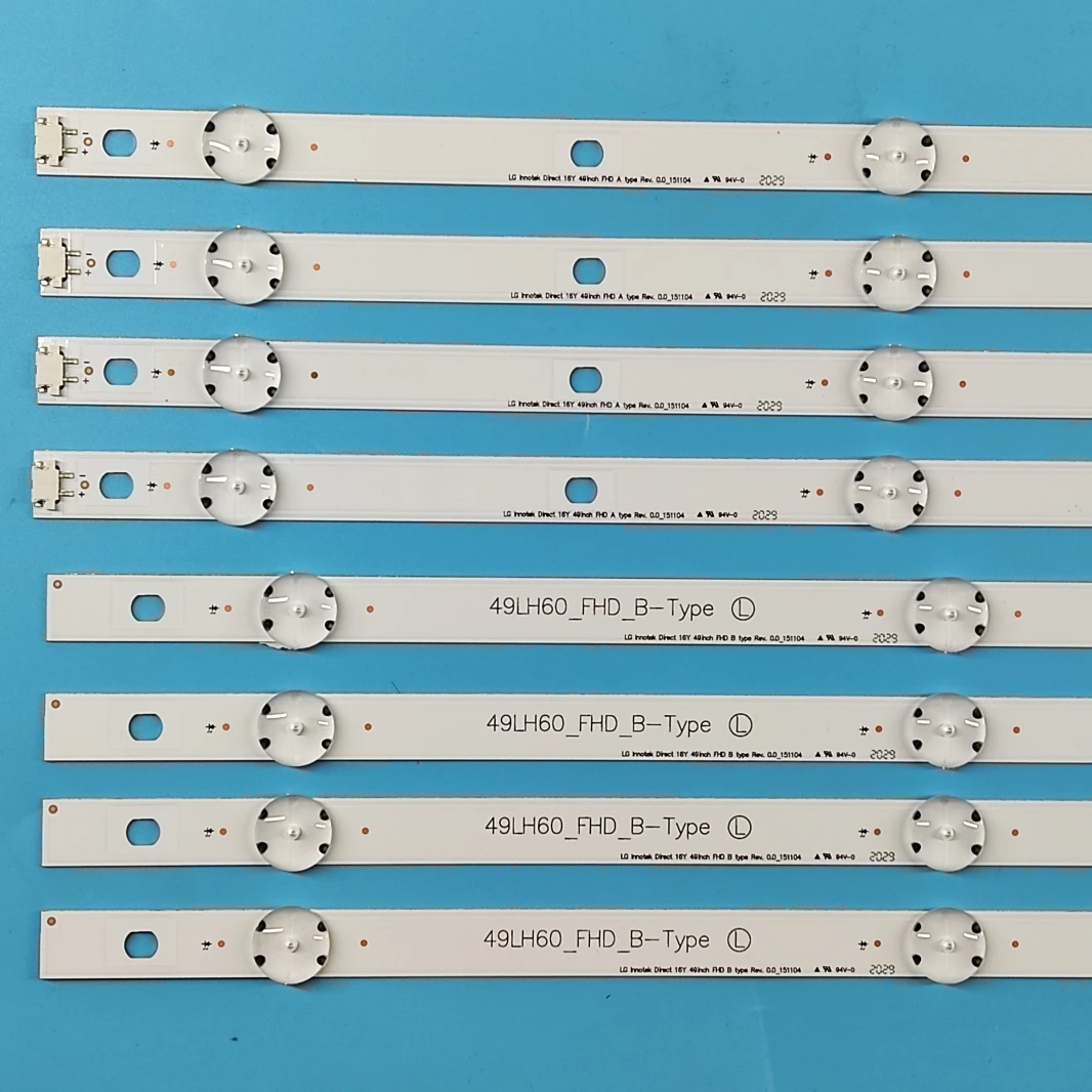 LED Backlight Strip For TV 49LH600T 49LH630V 49LH604V 49LW540S 49LH60_FHD_A B SSC_AG79100101_A B BOE 490B5 HC490DUN-ABRR1-211X led light bar