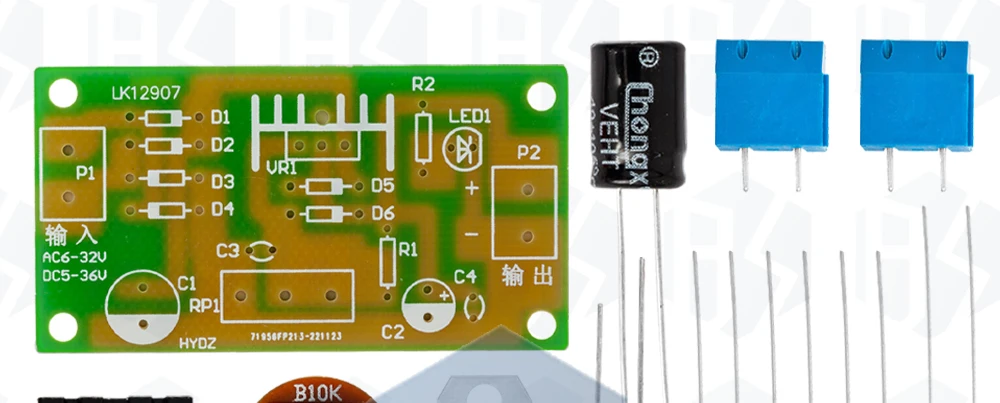 1 ~ 10PCS EGBO LM317 Einstellbare Netzteil Kit Kontinuierlich Einstellbare DC Netzteil DIY Lehre Ausbildung Teile – Detail 14