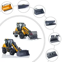 LESU Metal Bucket Fork Gripper for 1/14 Scale RC Hydraulic Loader Model AOUE MCL8 AT1050 Radio Control Car Spare Parts THZH1923 1