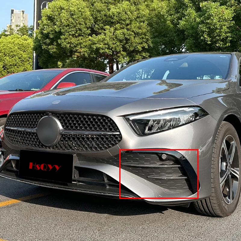 

Автомобильные аксессуары для Mercedes Benz A Class W177 V177 2023 2024, передняя противотуманная фара, отделка бровей, декоративные полосы, отделка крышки